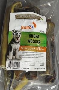 Skóra wołowa suszona 250g